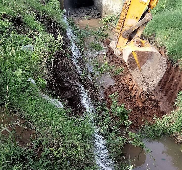 ENTUBAMIENTO PLUVIAL A CIELO ABIERTO